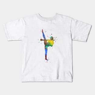 Lady muay thai boxing Kids T-Shirt